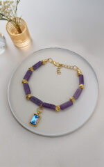 Ametist Taşı Bileklik – Doğal Ametist Taşlı El Yapımı Pozitif Enerji Bilekliği - Görsel 3